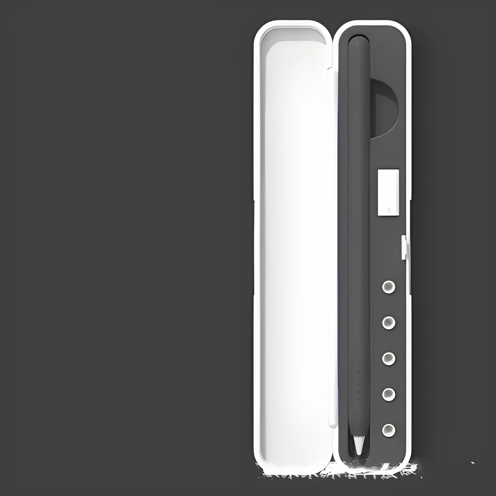 Apple Pencil storage case with hard cover in multiple colours containing stylus and accessories