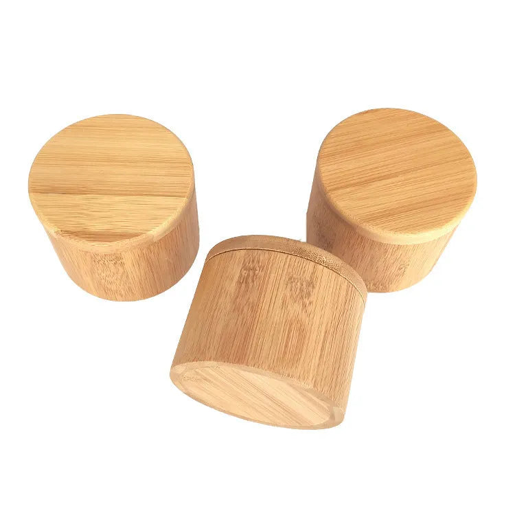Bamboo seasoning bottle and storage box set with 7.5cm serving spoon for kitchen spice organisation