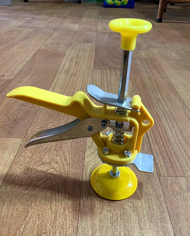 Metal tile raising locator with adjustable height mechanism for tile installation
