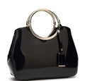 Polyester women's handbag with card slot and zipper pocket in choice of seven colours