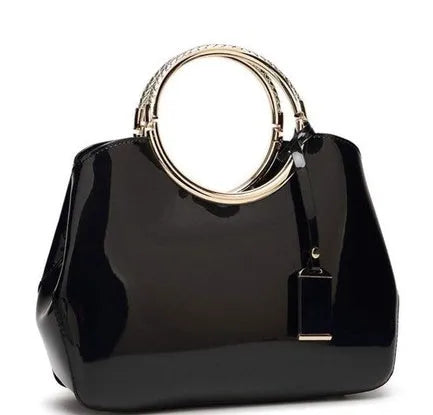Polyester women's handbag with card slot and zipper pocket in choice of seven colours