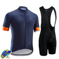 Men's lightweight quick-dry polyester cycling jersey in gradient red and black, short sleeve, road and mountain bike top