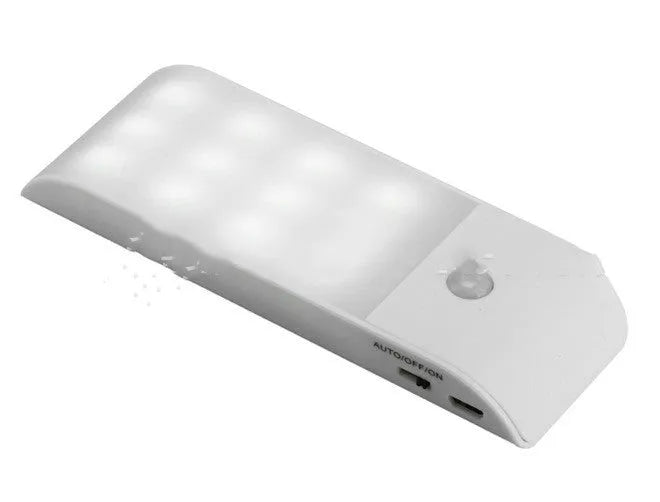 12LED rechargeable infrared sensor night light with white or yellow light options