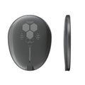 Black magnetic wireless charger with TYPE-C port for 1200mA 12V charging
