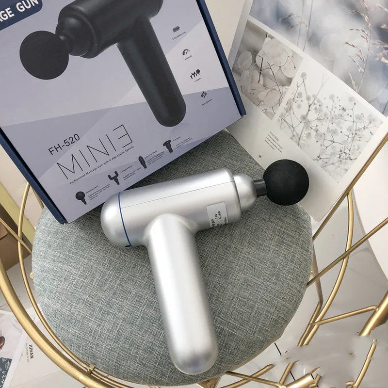 God fascia gun muscle massager in black, red or white colour with USB charging port