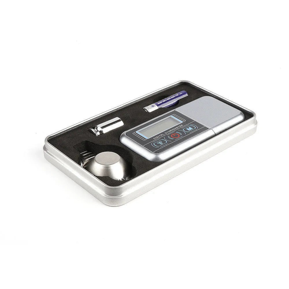 Electronic digital scale with digital display showing weight measurement for jewellery and materials