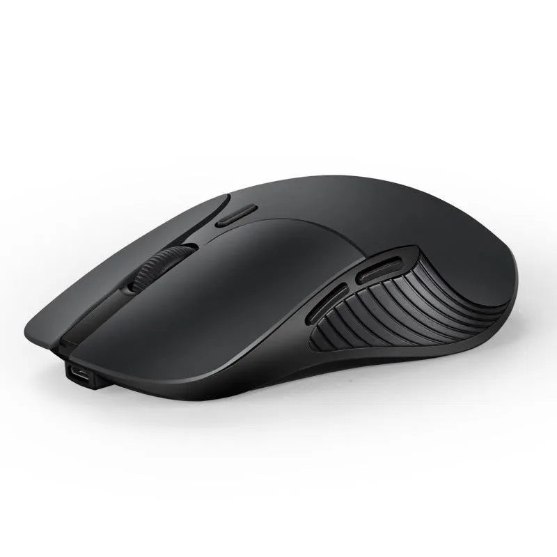 Blue Smart Voice Mouse 2.4G wireless with voice control button on desk