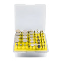 Alloy diamond grinding head set with elliptical cone shape for glass and stone polishing