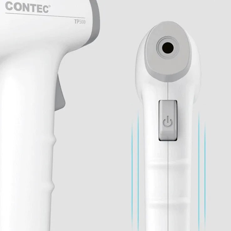 White TP500 medical infrared thermometer for non-contact forehead temperature measurement