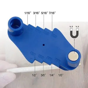 Centre scriber marker with 8 sidelines ABS plastic magnet board grooving tool black