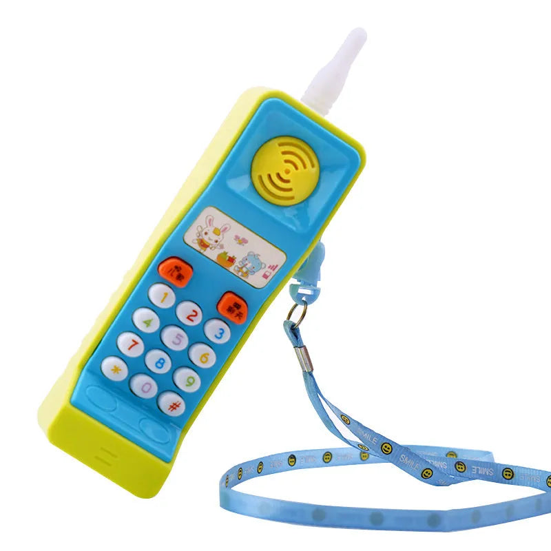 Children's battery-powered educational toy with cartoon animal theme producing sound and light