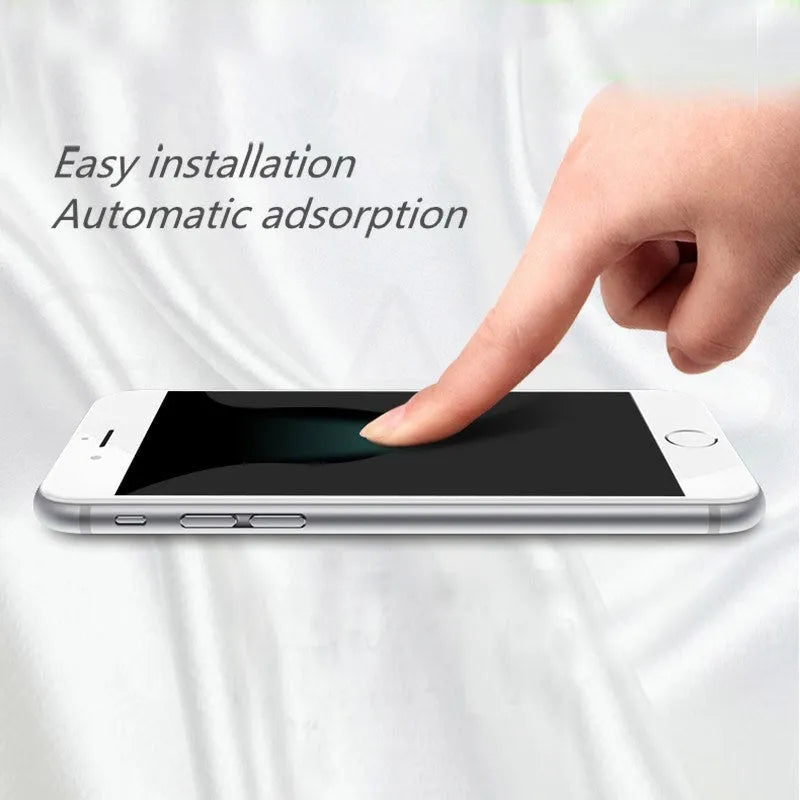 iPhone tempered glass screen protector with 9H hardness and oleophobic coating