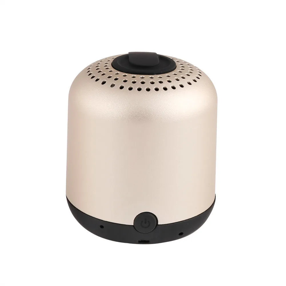 Hieha XQ11 mini waterproof metal Bluetooth speaker in black, gold, pink, red, or silver colour