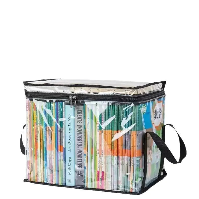 Large PVC water buggy bag with transparent panels showing 24L capacity and foldable design