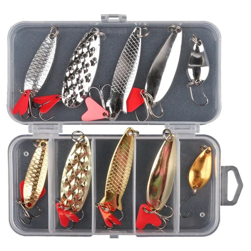 Pineapple-shaped metal sequins for fishing lure customisation with iron false bait components