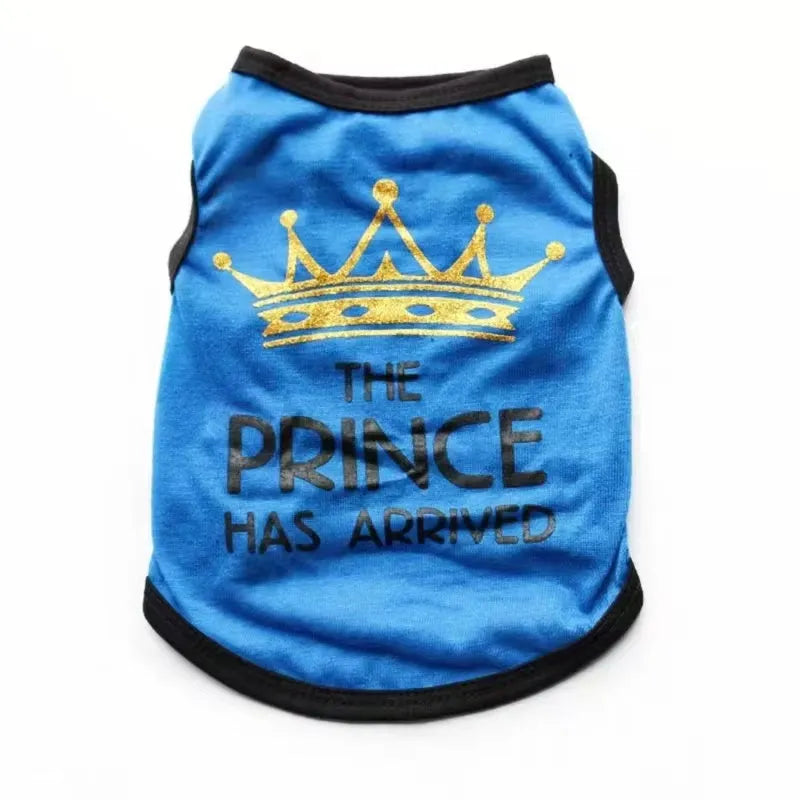A lightweight cotton vest for puppies in a choice of colours, suitable for spring and summer wear.