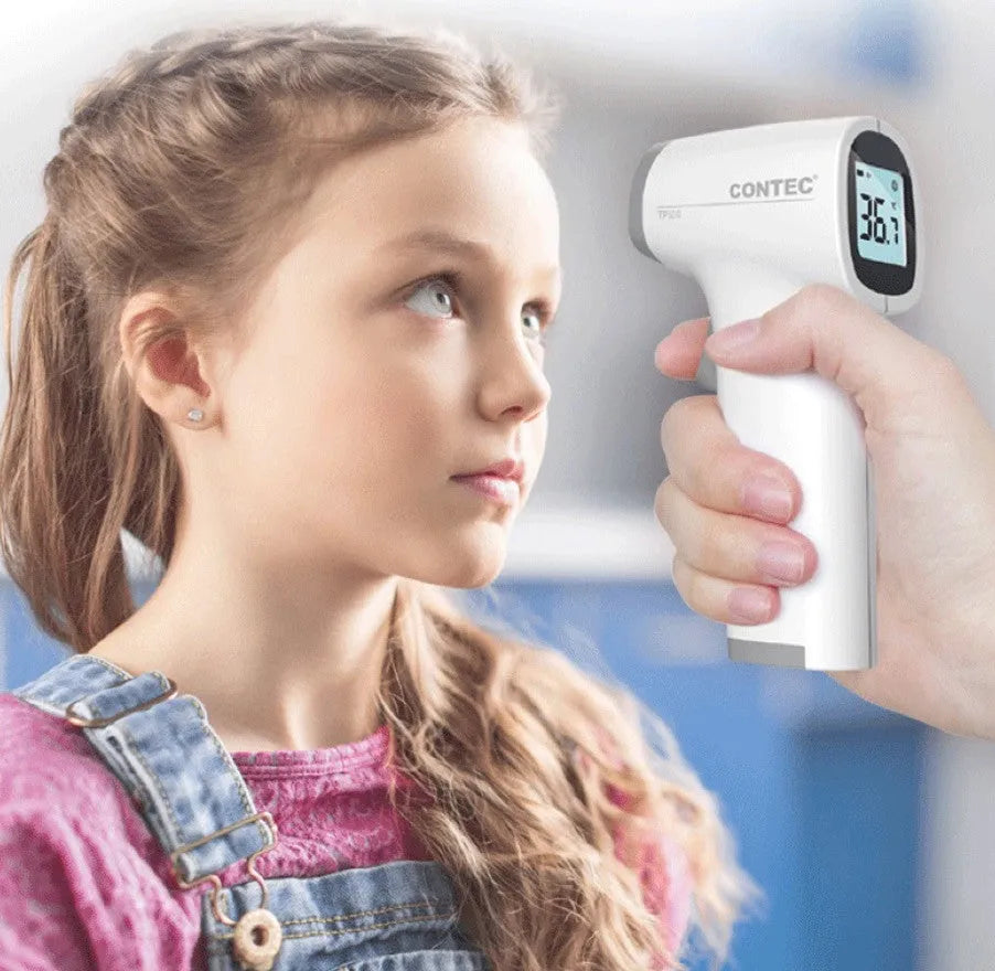 White TP500 medical infrared thermometer for non-contact forehead temperature measurement