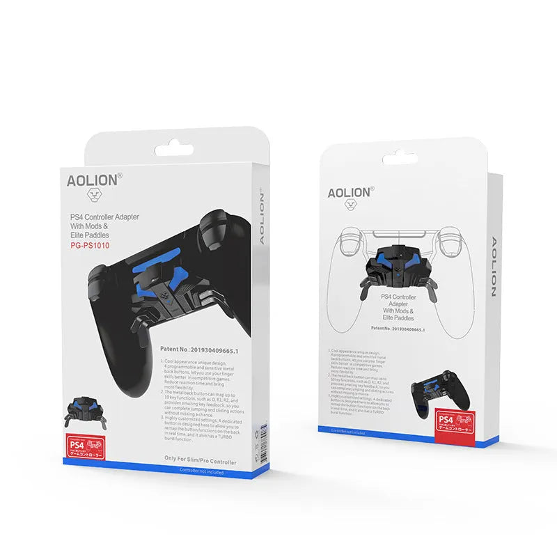 PS4 gamepad back button attachment with 3-metre cable for PS4 Slim and Pro controllers