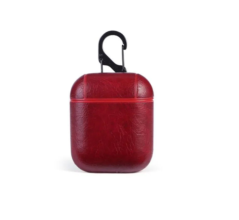 Genuine leather protective case for Apple AirPods charging case in multiple colour options