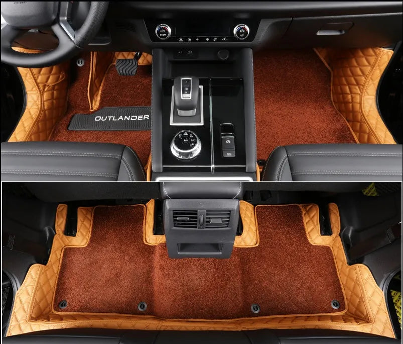 Fully surrounded foot mats for 23 model Outlander 5-seater vehicle floor protection