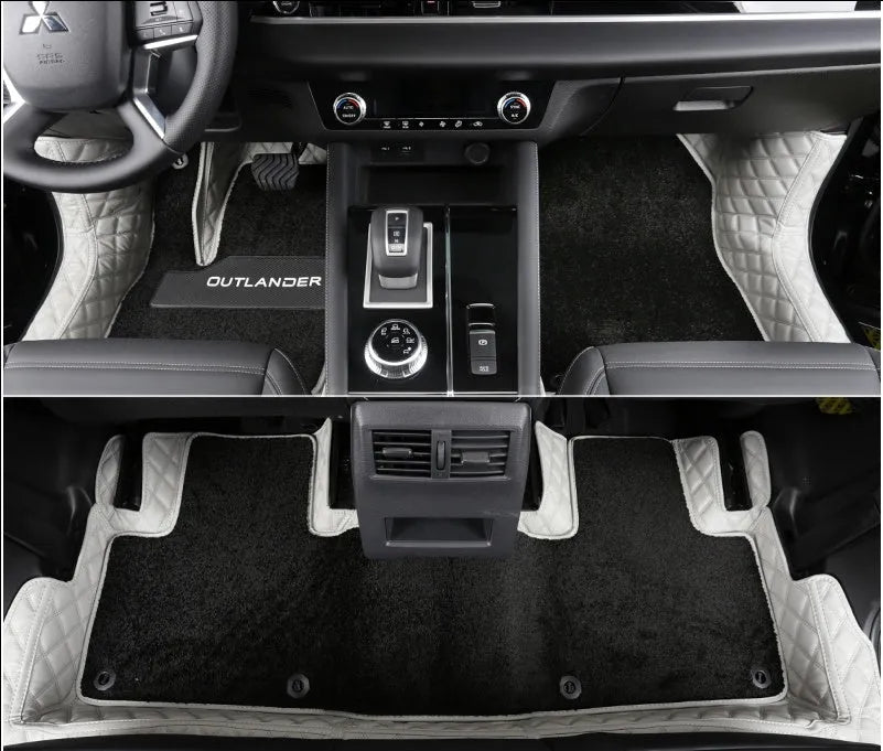 Fully surrounded foot mats for 23 model Outlander 5-seater vehicle floor protection