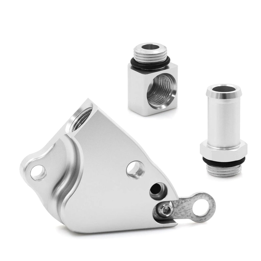 Aluminium intake manifold coolant adapter for Honda K20 K24 engines
