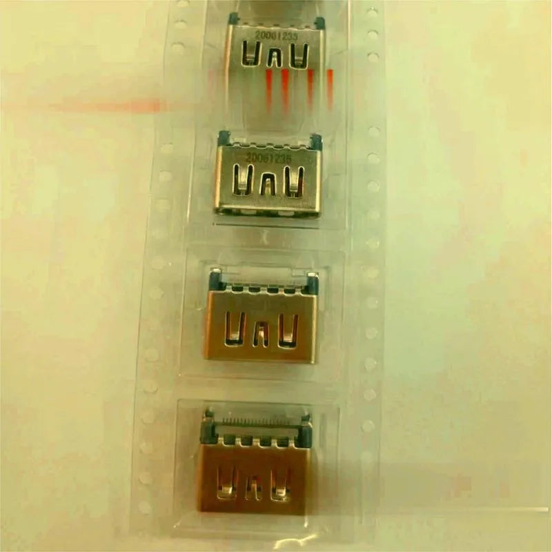 Silver HDMI interface host socket connector for gaming console port replacement