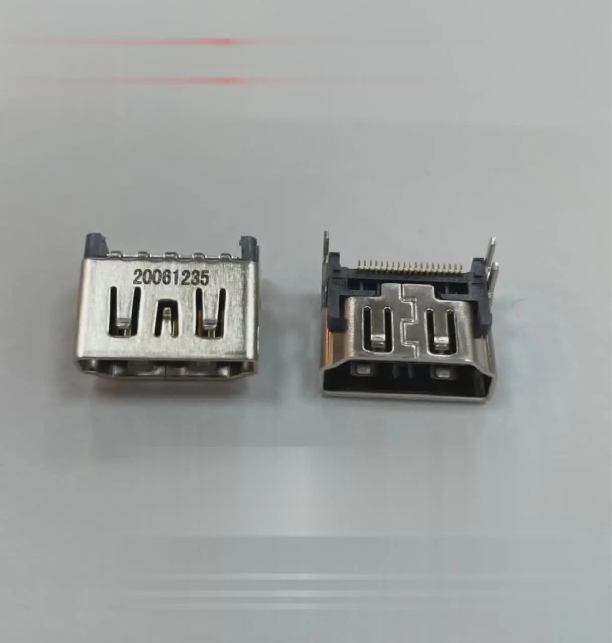 Silver HDMI interface host socket connector for gaming console port replacement