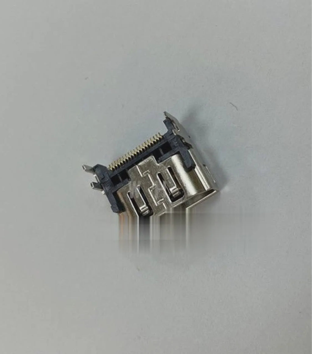 Silver HDMI interface host socket connector for gaming console port replacement