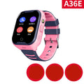 Blue children's GPS smartwatch with a 1.44-inch colour touch screen showing a video call interface.