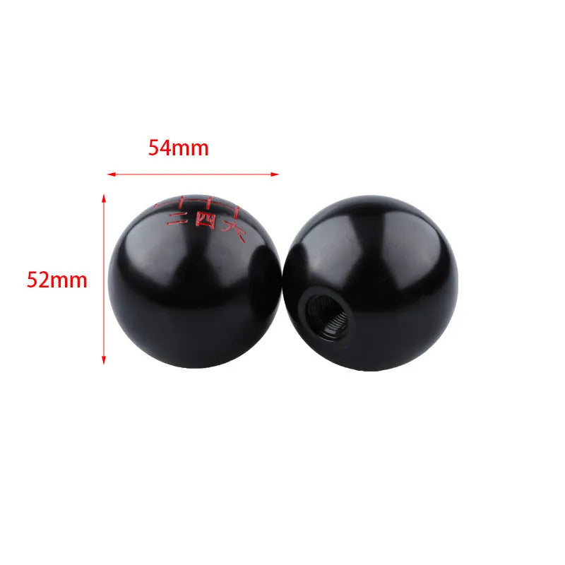 Aluminium alloy car gear shift head in one of five colour options for general modified vehicle fitment.