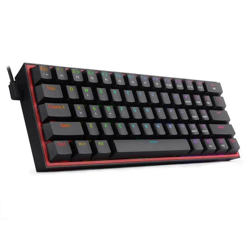 K617 RGB mechanical keyboard in white pink colour with dual-keycap design