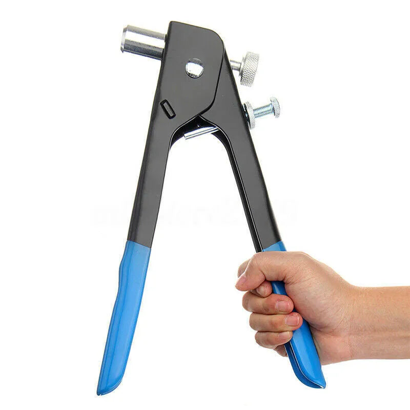 Alloy steel manual riveter nut set with mandrels, shown in 86pc or 106pc kit options