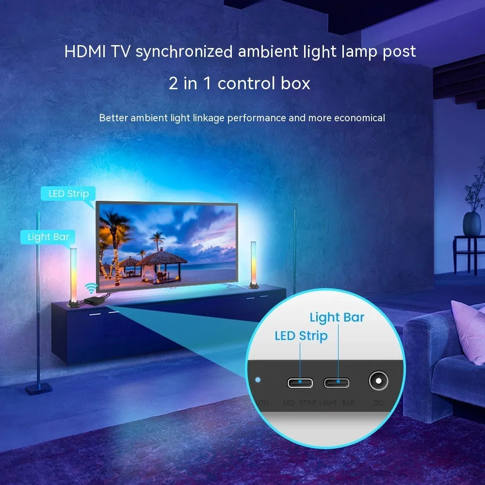Smart LED television backlight strip with intelligent control and waterproof plastic construction