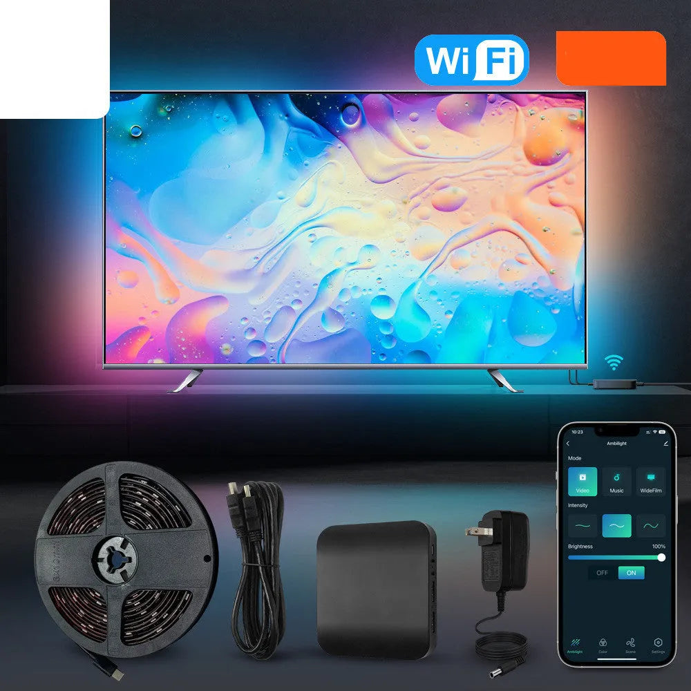 Smart LED television backlight strip with intelligent control and waterproof plastic construction