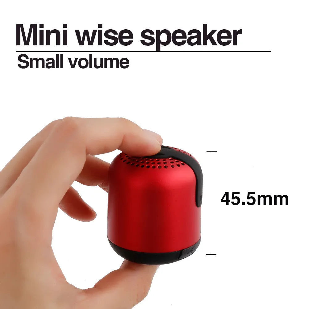 Hieha XQ11 mini waterproof metal Bluetooth speaker in black, gold, pink, red, or silver colour