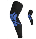 Compression calf leg sleeve for men women cycling running basketball in black blue