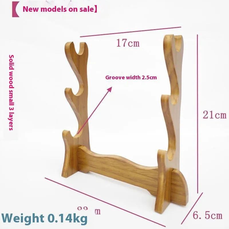 Wooden handmade multi-layer bracket shelf in Chinese style design for wall mounting