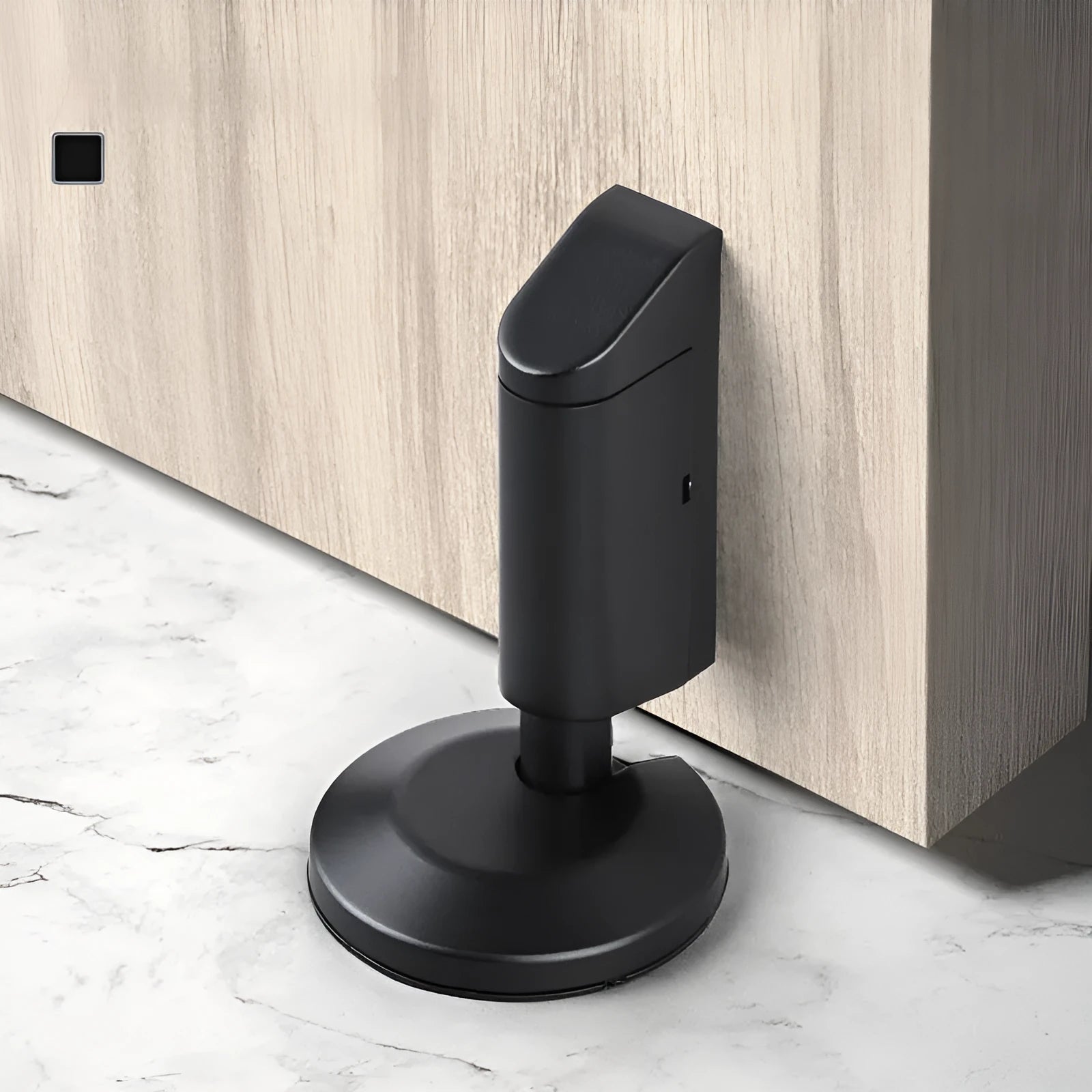 Zinc alloy wall-mount door stopper in six colour finishes including brushed nickel and gold