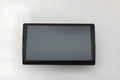 10.1 inch Android universal car machine with trapezoid panel and connection ports visible