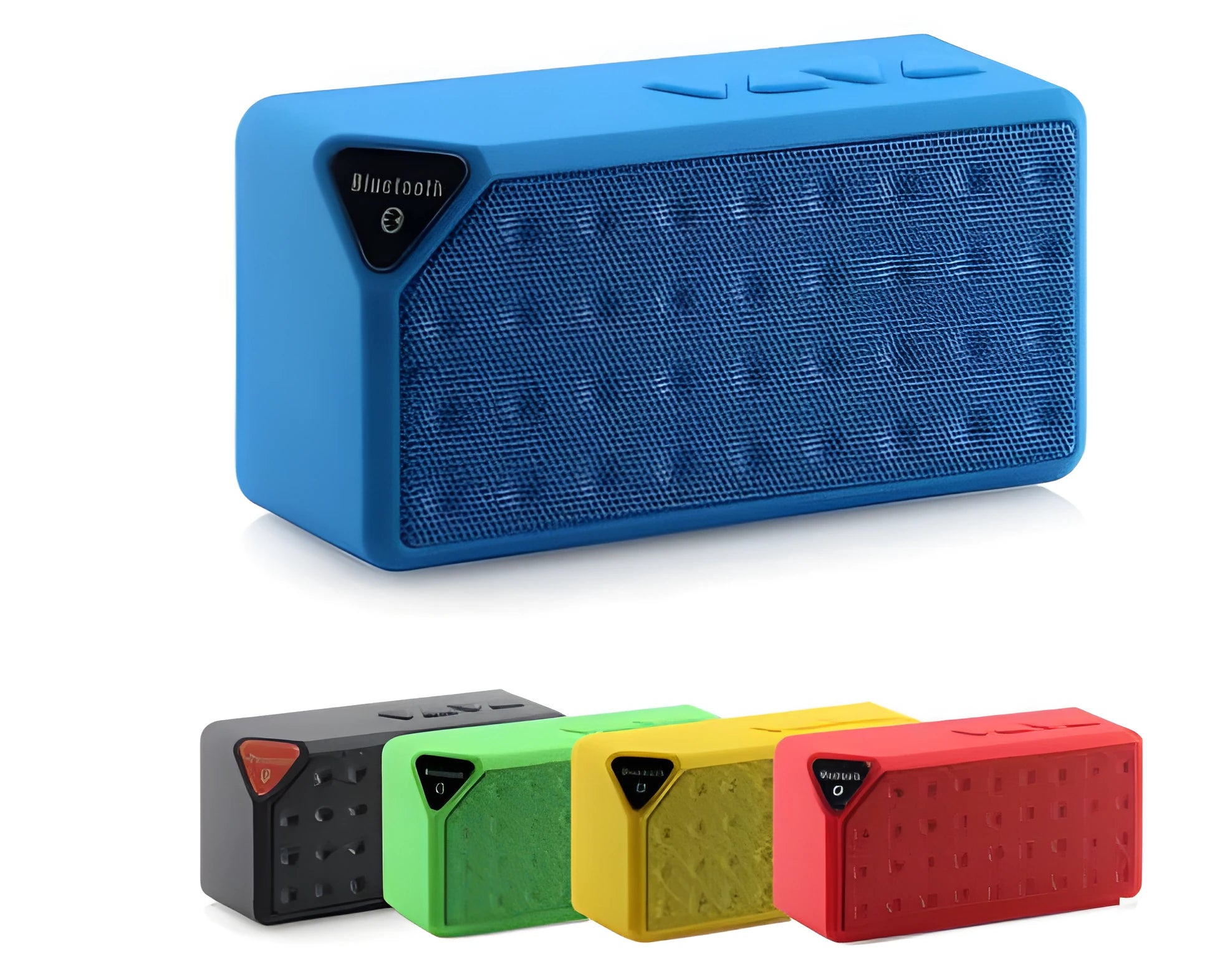 Cannon X3 wireless Bluetooth speaker cube in five colour options showing compact block design with card magic aesthetic