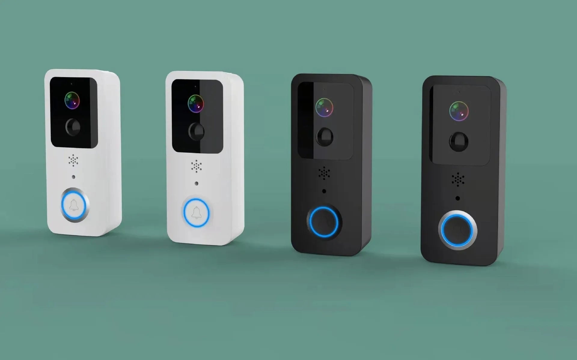 Smart home waterproof visual doorbell with HD camera and remote APP controls