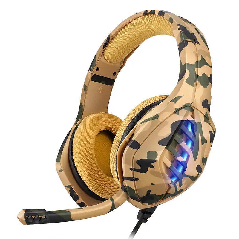 Computer gaming headset with USB 3.5mm plug, over ear design, blue black colour