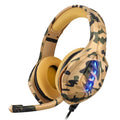 Computer gaming headset with USB 3.5mm plug, over ear design, blue black colour