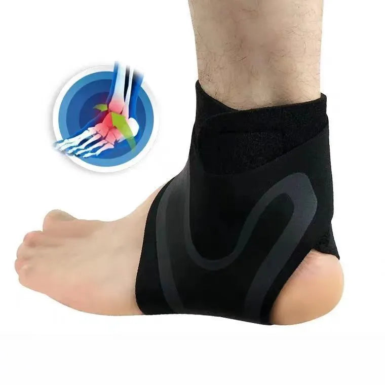 Ankle support brace for sports and recovery in left or right foot specific sizes