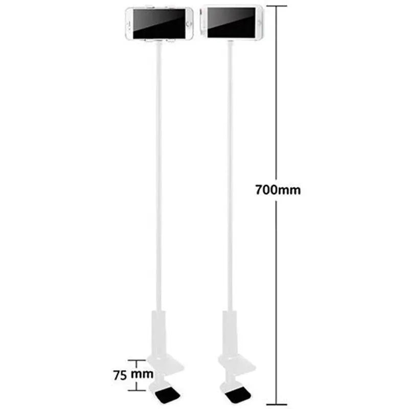 Flexible magnalium phone and tablet holder with adjustable arm and suction cup base