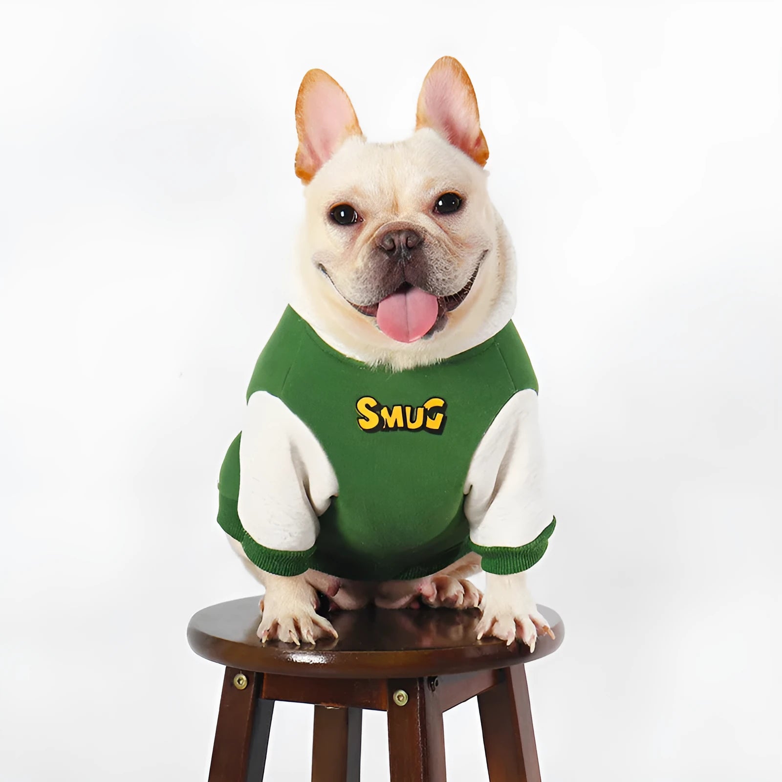 Green cotton pet clothing for dogs or cats, sizes L to 4XL.