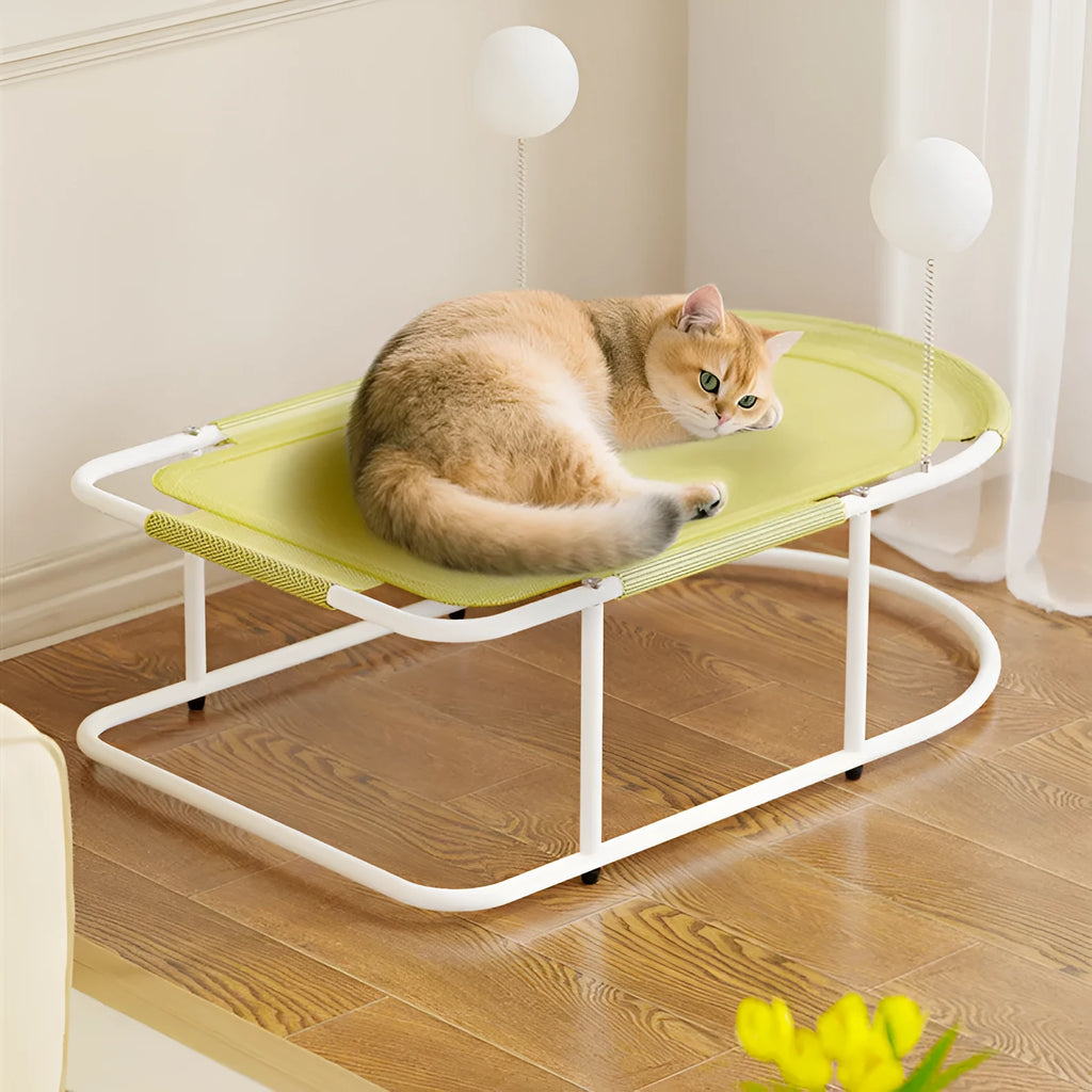 Large grey fabric kennel with breathable bracket frame for cats and puppies