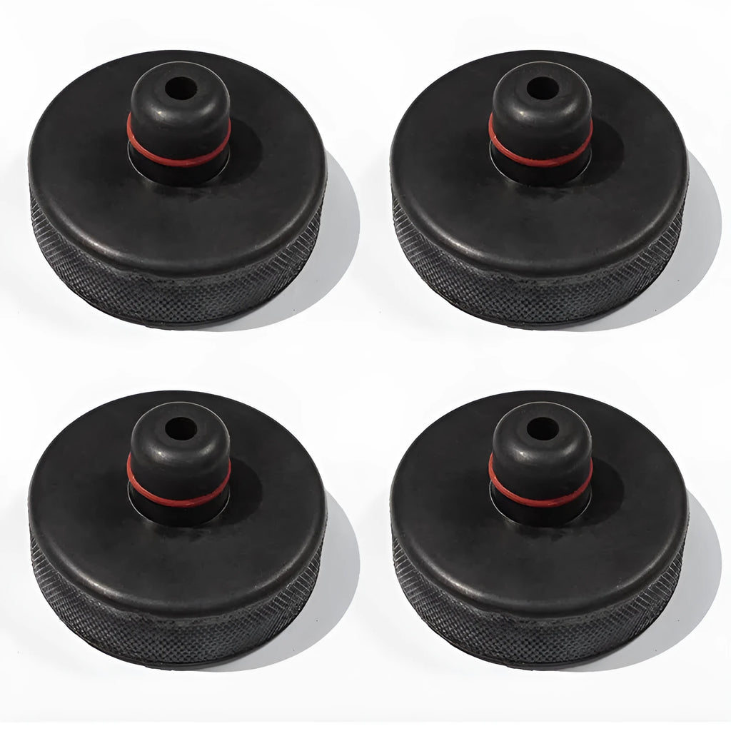 Tesla Model 3 jack pad with rubber ring pattern on chassis lifting point