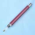 Aluminium alloy luminous drill pen for diamond painting in gold, red, or blue colour options